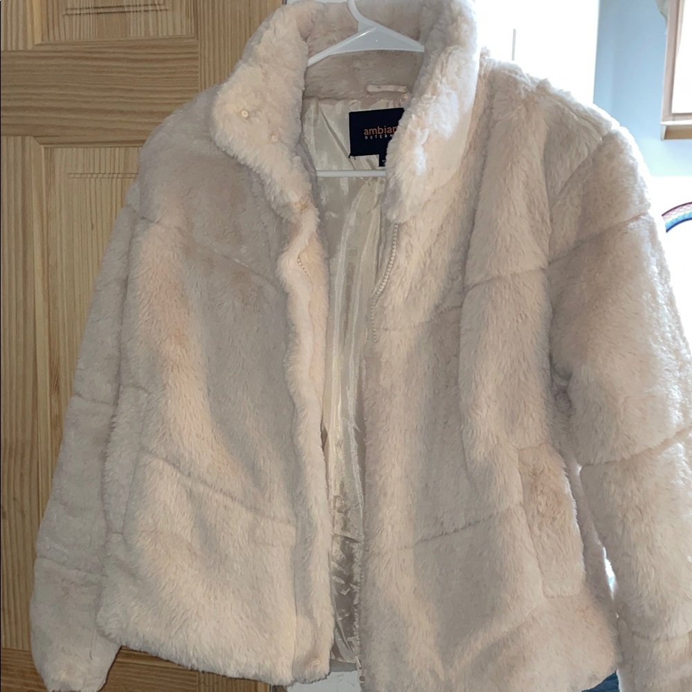 Ambiance Cream Teddy Jacket